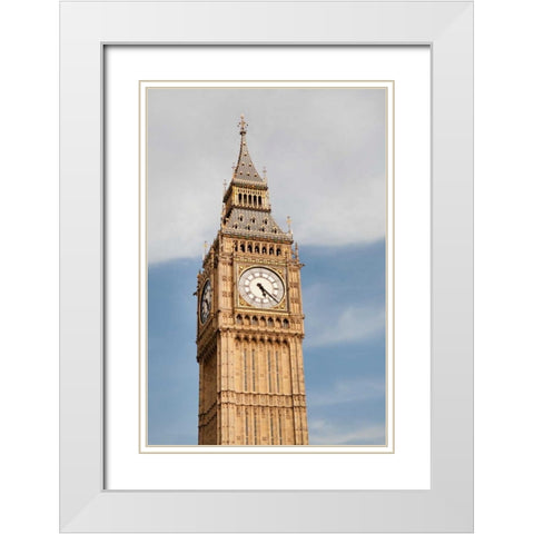 Big Ben I White Modern Wood Framed Art Print with Double Matting by Millet, Karyn