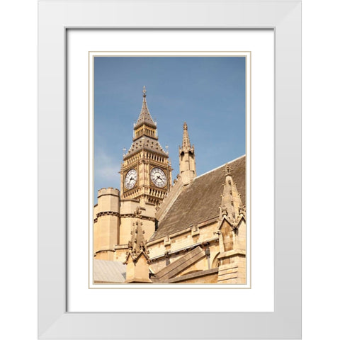 Big Ben II White Modern Wood Framed Art Print with Double Matting by Millet, Karyn