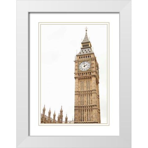Big Ben X White Modern Wood Framed Art Print with Double Matting by Millet, Karyn