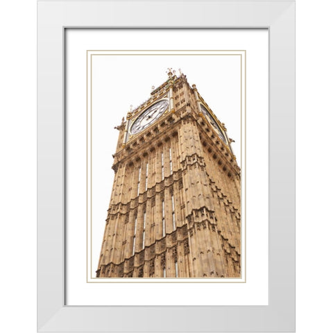 Big Ben XII White Modern Wood Framed Art Print with Double Matting by Millet, Karyn