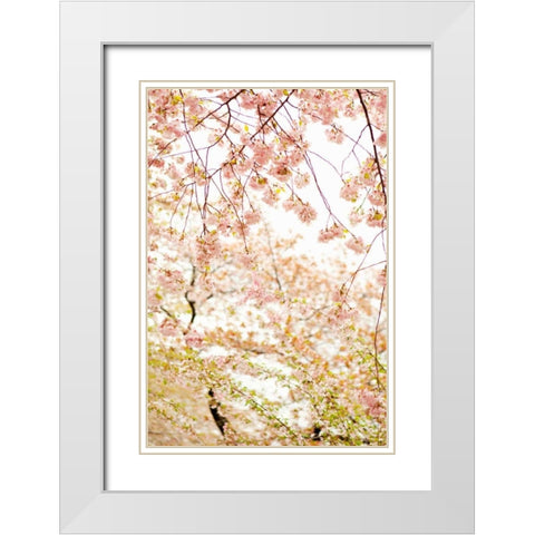 In Bloom XVIII White Modern Wood Framed Art Print with Double Matting by Millet, Karyn