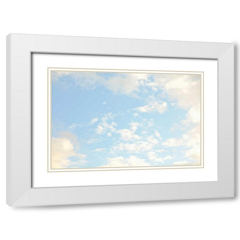 In the Clouds II White Modern Wood Framed Art Print with Double Matting by Millet, Karyn
