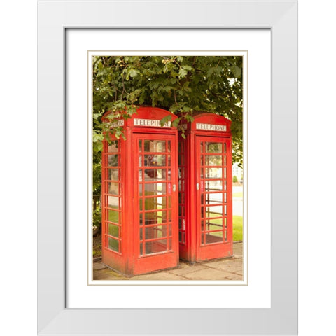 London Calling I White Modern Wood Framed Art Print with Double Matting by Millet, Karyn
