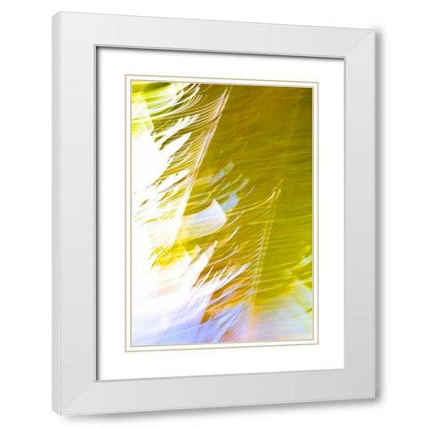 In Motion II White Modern Wood Framed Art Print with Double Matting by Millet, Karyn