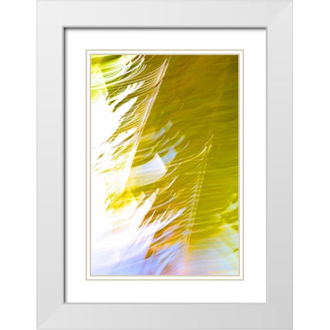In Motion II White Modern Wood Framed Art Print with Double Matting by Millet, Karyn