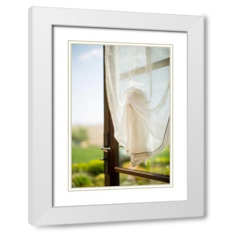 Open Window White Modern Wood Framed Art Print with Double Matting by Millet, Karyn