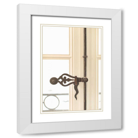 Hardware White Modern Wood Framed Art Print with Double Matting by Millet, Karyn