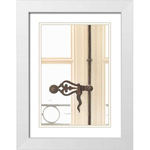 Hardware White Modern Wood Framed Art Print with Double Matting by Millet, Karyn