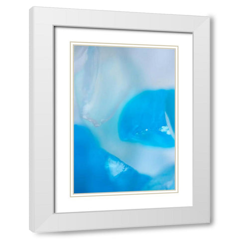 Sea Glass IX White Modern Wood Framed Art Print with Double Matting by Millet, Karyn