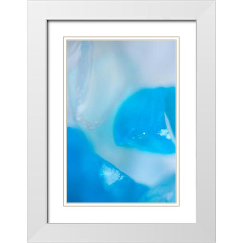 Sea Glass IX White Modern Wood Framed Art Print with Double Matting by Millet, Karyn