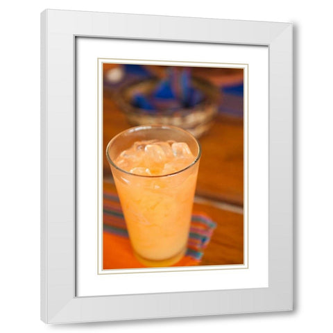 Cocktail III White Modern Wood Framed Art Print with Double Matting by Millet, Karyn