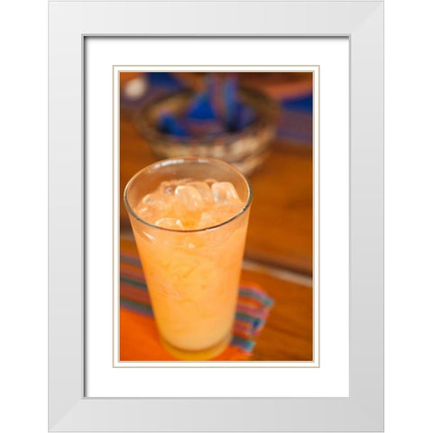 Cocktail III White Modern Wood Framed Art Print with Double Matting by Millet, Karyn