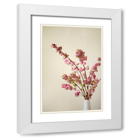 Fresh Cut Flowers II White Modern Wood Framed Art Print with Double Matting by Millet, Karyn