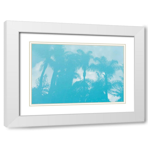 Beverly Hills Pool I White Modern Wood Framed Art Print with Double Matting by Millet, Karyn