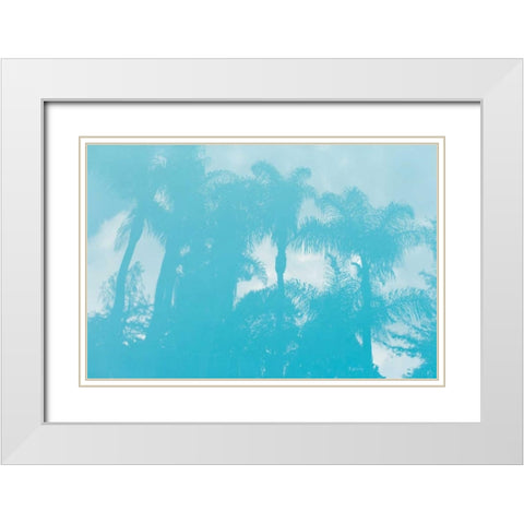 Beverly Hills Pool I White Modern Wood Framed Art Print with Double Matting by Millet, Karyn
