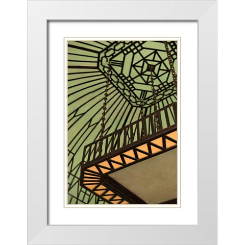 Cuban Architecture White Modern Wood Framed Art Print with Double Matting by Millet, Karyn