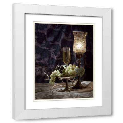 Wine and Romance II White Modern Wood Framed Art Print with Double Matting by McNemar, C. Thomas
