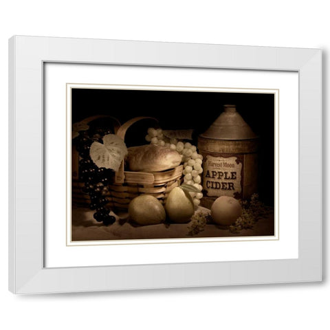 Harvest Moon White Modern Wood Framed Art Print with Double Matting by McNemar, C. Thomas