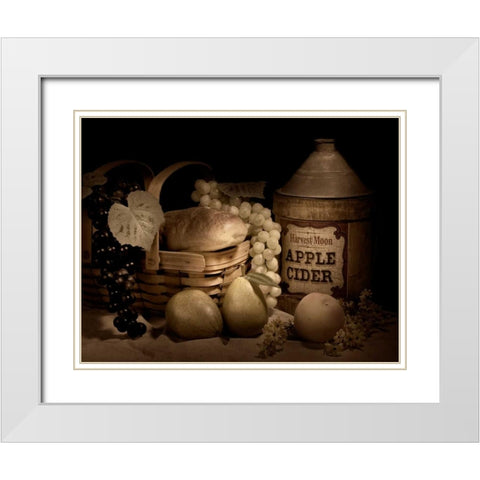 Harvest Moon White Modern Wood Framed Art Print with Double Matting by McNemar, C. Thomas