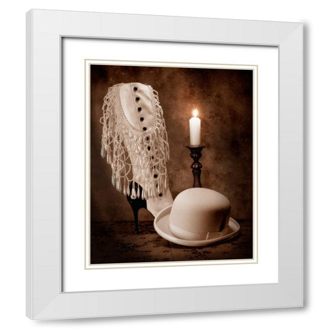 High Society White Modern Wood Framed Art Print with Double Matting by McNemar, C. Thomas