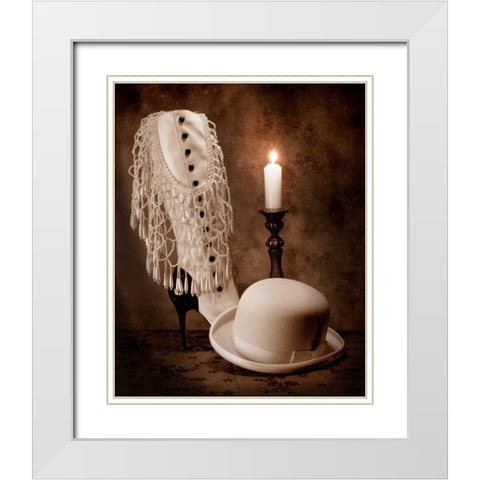 High Society White Modern Wood Framed Art Print with Double Matting by McNemar, C. Thomas