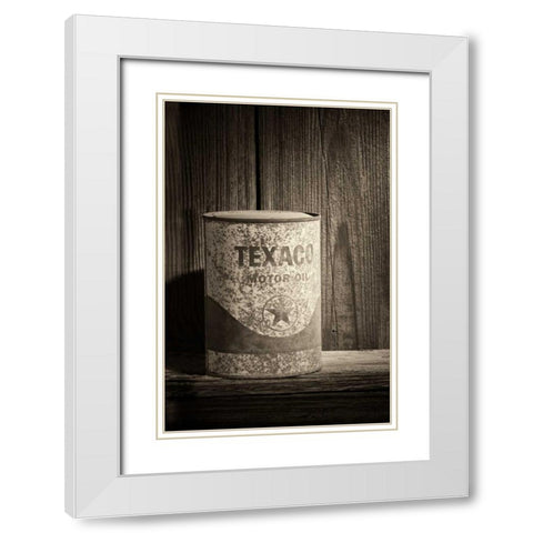 Texaco Star White Modern Wood Framed Art Print with Double Matting by McNemar, C. Thomas