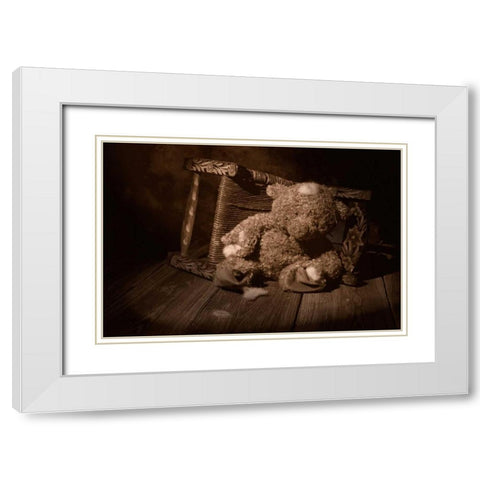 A Child Once Loved Me White Modern Wood Framed Art Print with Double Matting by McNemar, C. Thomas