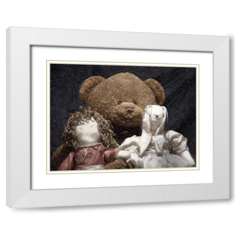 Best Friends White Modern Wood Framed Art Print with Double Matting by McNemar, C. Thomas
