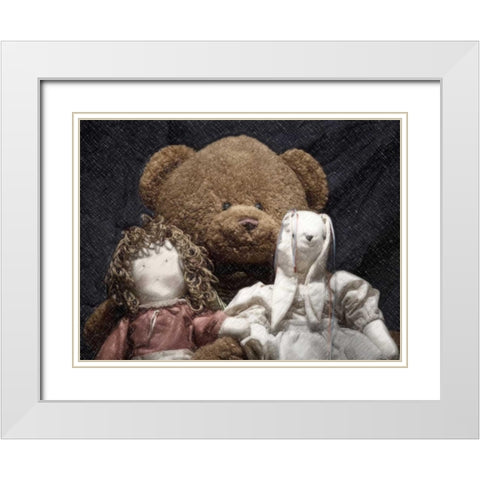 Best Friends White Modern Wood Framed Art Print with Double Matting by McNemar, C. Thomas