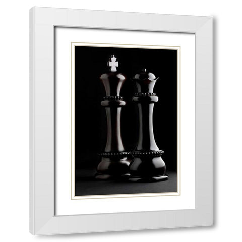 Chessmen I White Modern Wood Framed Art Print with Double Matting by McNemar, C. Thomas