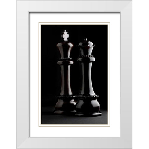 Chessmen I White Modern Wood Framed Art Print with Double Matting by McNemar, C. Thomas