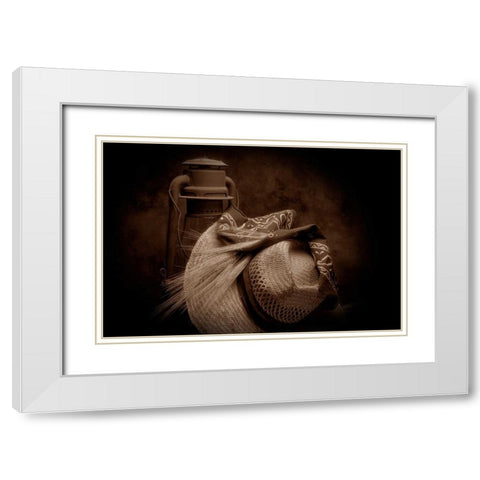 Still Life With Wheat II White Modern Wood Framed Art Print with Double Matting by McNemar, C. Thomas