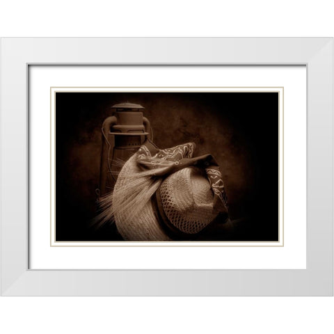 Still Life With Wheat II White Modern Wood Framed Art Print with Double Matting by McNemar, C. Thomas