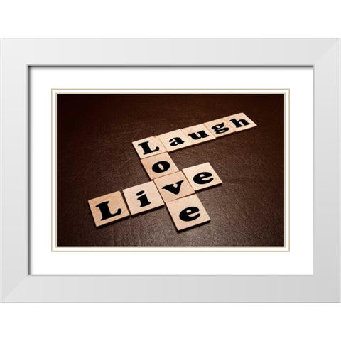 Puzzle II White Modern Wood Framed Art Print with Double Matting by McNemar, C. Thomas