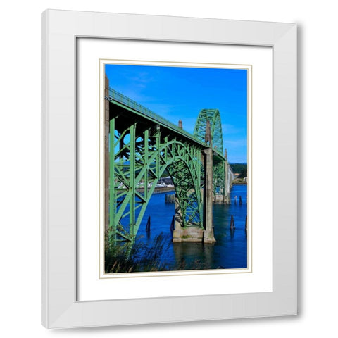 St. Johns Arches II White Modern Wood Framed Art Print with Double Matting by Moore, Brian