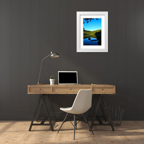 Morning at the Lake I White Modern Wood Framed Art Print with Double Matting by Moore, Brian