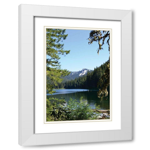Morning at the Lake II White Modern Wood Framed Art Print with Double Matting by Moore, Brian