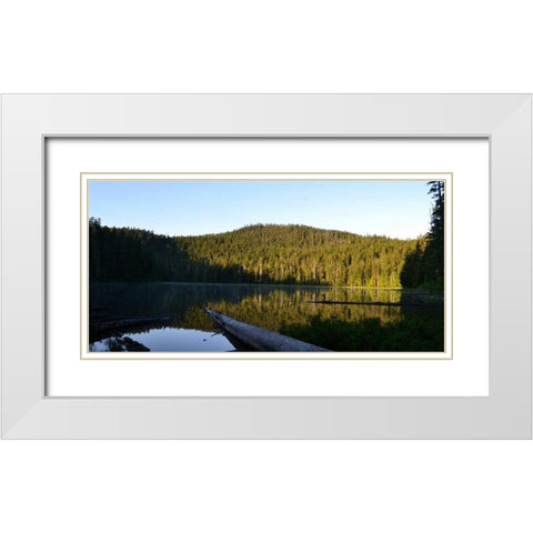Morning at the Lake VI White Modern Wood Framed Art Print with Double Matting by Moore, Brian