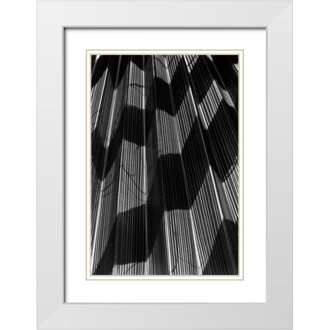 Shadow I White Modern Wood Framed Art Print with Double Matting by Peterson, Lee