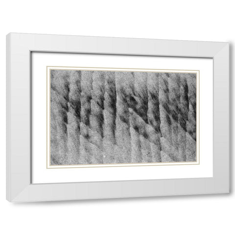 Texture Sand I White Modern Wood Framed Art Print with Double Matting by Peterson, Lee