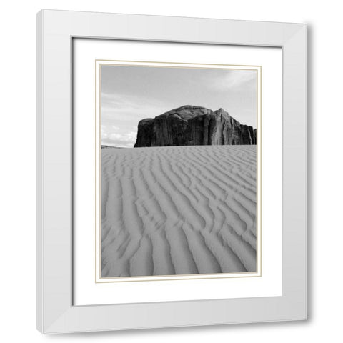 Sand Dune White Modern Wood Framed Art Print with Double Matting by Peterson, Lee