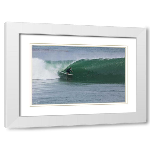 Surfing VI White Modern Wood Framed Art Print with Double Matting by Peterson, Lee