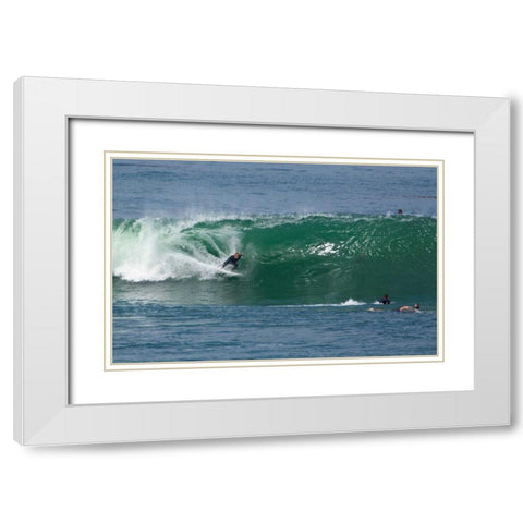 Surfing VIII White Modern Wood Framed Art Print with Double Matting by Peterson, Lee