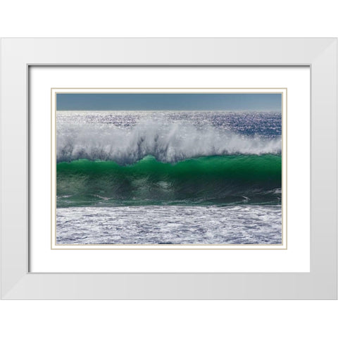 North Cayucos VII White Modern Wood Framed Art Print with Double Matting by Peterson, Lee