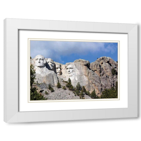 Mt. Rushmore II White Modern Wood Framed Art Print with Double Matting by Putman, Tammy