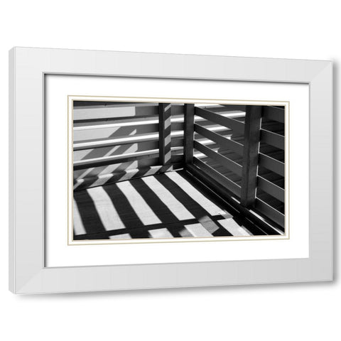 The Corner White Modern Wood Framed Art Print with Double Matting by Putman, Tammy