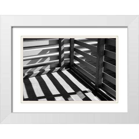 The Corner White Modern Wood Framed Art Print with Double Matting by Putman, Tammy