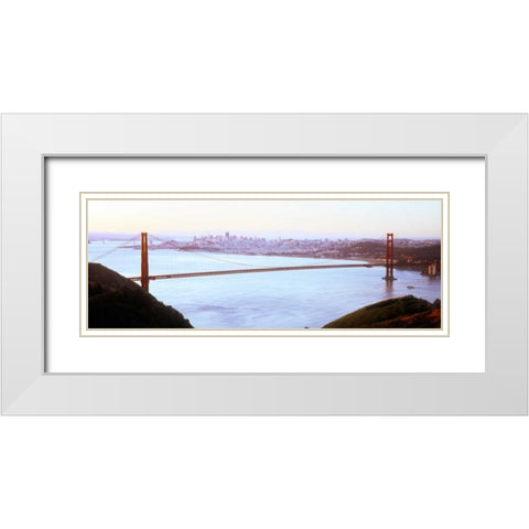 Golden Gate VI White Modern Wood Framed Art Print with Double Matting by Stefko, Bob