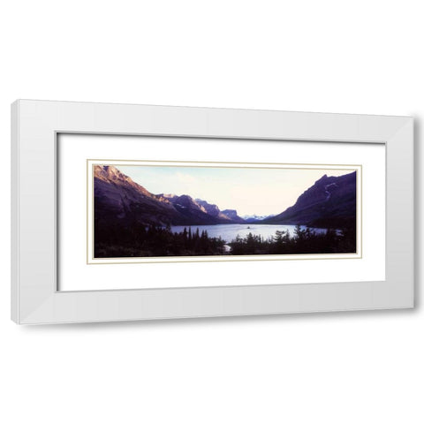 Glacier National Park II White Modern Wood Framed Art Print with Double Matting by Stefko, Bob