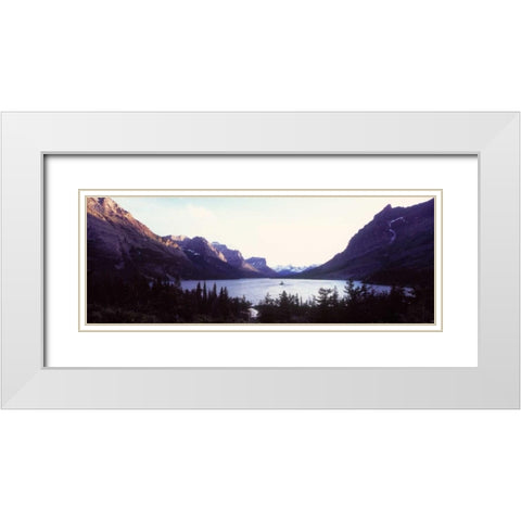 Glacier National Park II White Modern Wood Framed Art Print with Double Matting by Stefko, Bob